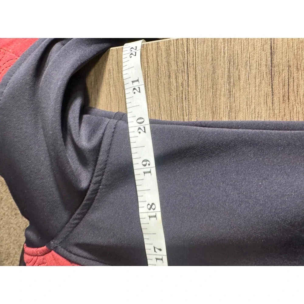 Kerrits‎ Womens Red Black Quilted Horseshoe Equestrian Full Zip Jacket  Large
